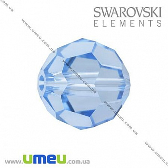 [Архів] Намистина Swarovski 5000 Light Sapphire, 8 мм, Гранована кругла (BUS-005325)