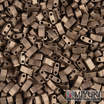 Бісер японський Miyuki HALF TILA №2006, 5х2, 3 мм, Бронзовий матовий (BIS-053246)
