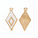 /p54682-podveska-metal-romb-beliy-zoloto-28x12x2-mm/