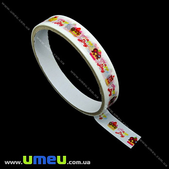Декоративний скотч, 15 мм, Happy Day (DIF-018146)