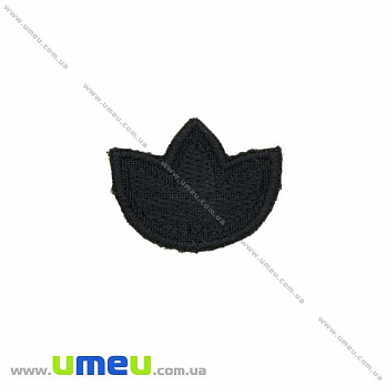 Термоаппликация Adidas, 3х2,5 см, Черная (APL-024741)
