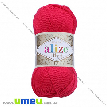 Пряжа Alize Diva 100 г, 350 м, Червона 396 (YAR-025148)