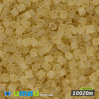 Бісер чеський Рубка 10/0, №10020m, Бежевий прозорий матовий (BIS-024296)