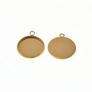 Основа кругла з нерж. сталі, 23,5х20 мм, 18 мм, Золото (STL-059478)