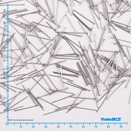 Гвоздики із нерж. сталі, 20 мм, Темне срібло (STL-056243)