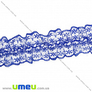 Мереживо на резинці, 40 мм, Синє (LEN-025755)