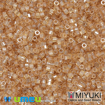 Бісер японський Miyuki Delica Cut 11/0 DBC0101, Бурштиновий (BIS-040084)