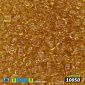 Бісер чеський 6/0, №10050, Бурштиновий, Прозорий (BIS-025537)
