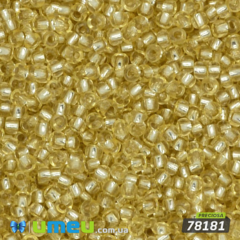 Бісер чеський №349 / 78181, Жовтий світлий, Блискучий, 10/0 (BIS-019580)