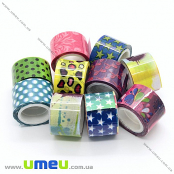 Декоративний скотч, Мікс, 12 мм (DIF-022524)