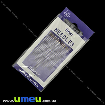 Набір голок з золотим вушком Best, 16 шт (SEW-017726)