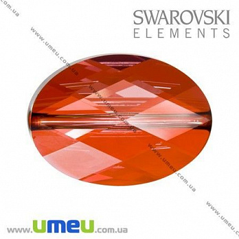 [Архів] Намистина Swarovski 5050 Crystal Red Magma, 14х10х5 мм, Гранована овальна (BUS-005360)
