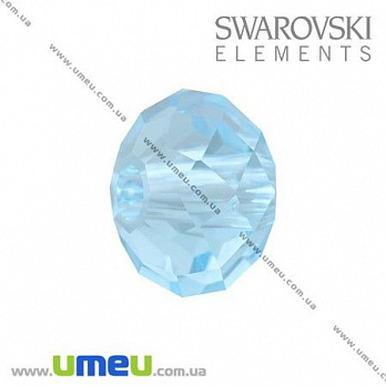[Архів] Намистина Swarovski 5040 Aquamarine, 8х6 мм, Рондель (BUS-005394)