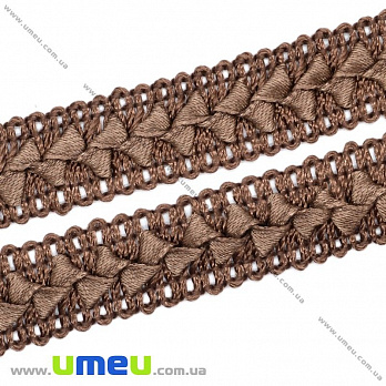 Тесьма Самоса, 18 мм, Коричневая (LEN-014525)
