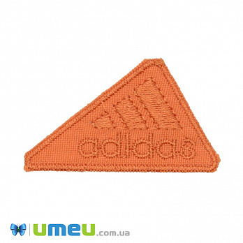 Термоаплікація Adidas, 5х3 см, Помаранчева (APL-038186)