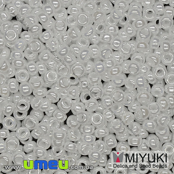 Бісер японський Miyuki круглий RR 11/0 №420, Білий (BIS-036681)
