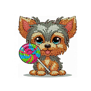 Набір алмазного живопису (наклейка) 12х11 см, Ласунчик (SXM-056482)