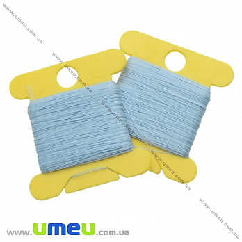 Нить для бисера светящаяся в темноте, Синяя №1208, 30 м (MUL-020542)