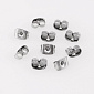 Заглушки для пусетів з нерж. сталі, 6х4,5 мм, Темне срібло (STL-055937)