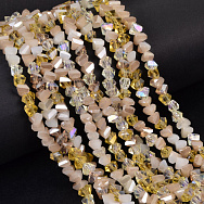 Намистини скляні скол (крихта), 6 мм, Бежеві (BUS-044140)