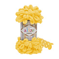 Пряжа Alize Puffy 100 г, 9,2 м, Жовта 216 (YAR-036445)