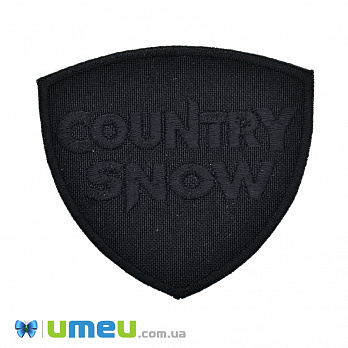 Термоаплікація Country Snow, 7х6,5 см, Чорна (APL-038214)