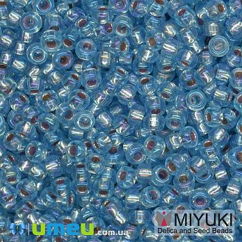 Бісер японський Miyuki круглий RR 11/0 №1018, Блакитний (BIS-045663)