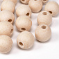 Намистина дерев'яна 20 мм, Кругла, Бук (BUS-057692)