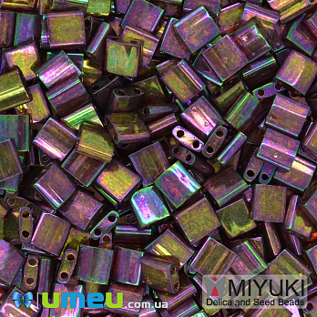 Бисер японский Miyuki TILA №301, 5х5 мм, Ирис фиолетовый (BIS-048080)