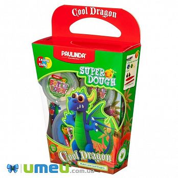 Маса для ліплення Paulinda Super Dough Cool Dragon Дракон синій (DIF-043550)