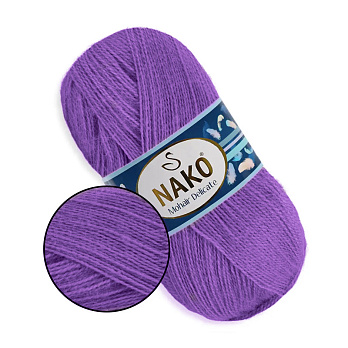 Пряжа Nako Mohair Delicate №6118, 100 г, 500 м, Бузкова (YAR-060787)
