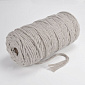 Шнур для макраме хлопковый, 4-5 мм, Лен (LEN-063011)