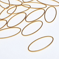 Кільце декоративне, Овал, 25х11 мм, Золото (PIN-055723)