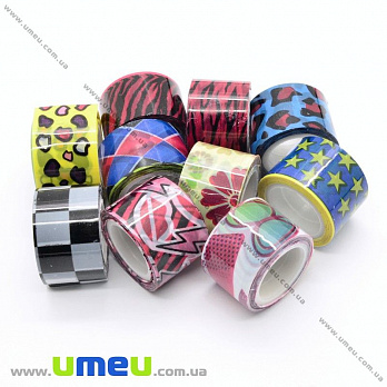 Декоративний скотч, Мікс, 12 мм (DIF-022516)