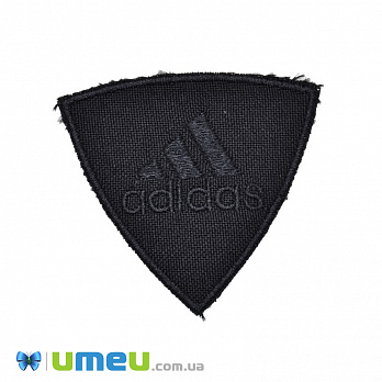 Термоаплікація Adidas, 5х5 см, Чорна (APL-038232)