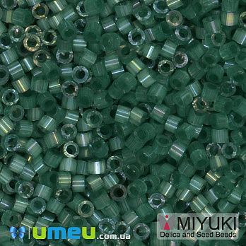 Бісер японський Miyuki Delica 11/0 DB1814, Сатин смарагдовий (BIS-045522)