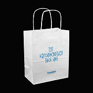 Крафт пакет, 180х100х220 мм, Білий (UPK-052541)