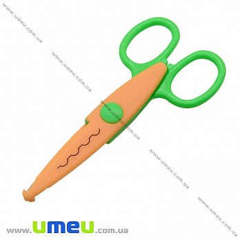Ножиці фігурні пластикові, 13 cм (INS-021196)