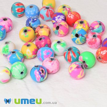 [Архів] Бусина FIMO Кругла, 8 мм, Мікс (BUS-042734)