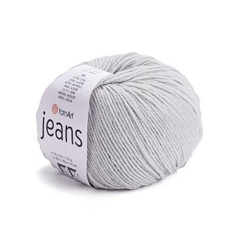 Пряжа YarnArt Jeans 50 г, 160 м, Сіра світла 49 (YAR-029719)