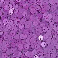 Паєтки Індія круглі плоскі (зміщений отвір), 4 мм, Малинові (PAI-051175)