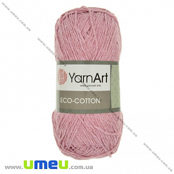 Пряжа YarnArt Eco-cotton 100 г, 220 м, Рожева 766 (YAR-025227)