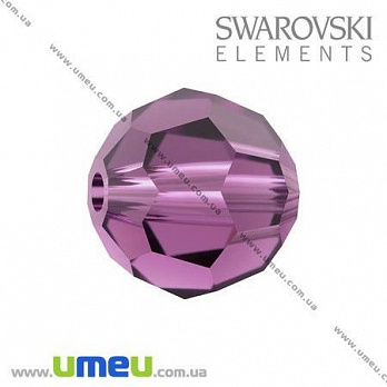 [Архів] Намистина Swarovski 5000 Amethyst, 8 мм, Гранована кругла (BUS-005334)