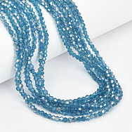 Намистини Біконус, 3х2,5 мм, Бірюзові АВ (BUS-057449)