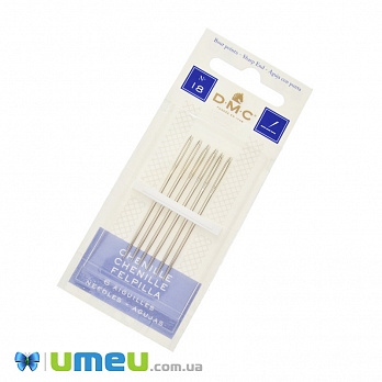 Набір вишивальних голок (шеніл) DMC (Франція) №18, 6 шт (UPK-047516)