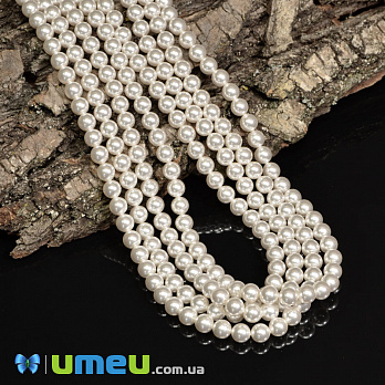[Архів] Намистина Swarovski 5810 White Pearl 650, 6 мм (BUS-040851)