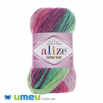Пряжа Alize Cotton Gold Batik 100 г, 330 м, Різнокольорова 4147 (YAR-038345)