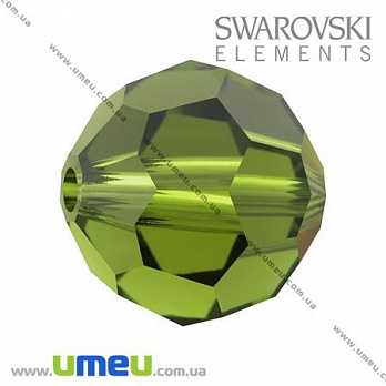 [Архів] Намистина Swarovski 5000 Olivine, 10 мм, Гранована кругла (BUS-005354)