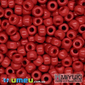 Бісер японський Miyuki круглий RR 6/0 №408, Червоний (BIS-046018)