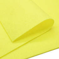Фетр м'який 1,3 мм, 30х30 см, Лимонний (FLT-019426)